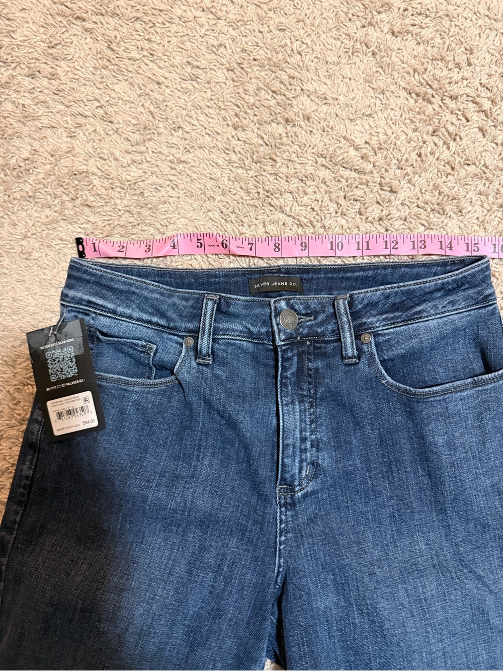 Silver Jeans Dark Blue Wide Leg Jeans - Picture 8 of 9